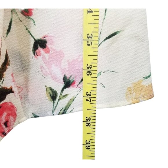 Moa Moa Floral Lace Trim Open Kimono Cardigan Cover Up 1X - Picture 11 of 12